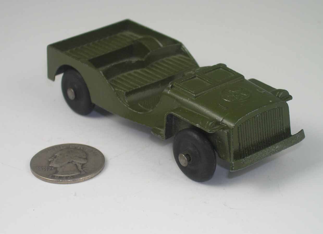 Items similar to 1950's Tootsie Toy, Metal Army Jeep on Etsy