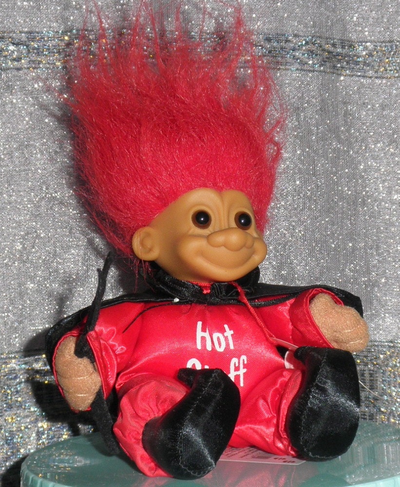 Hot Stuff Devil Troll Doll Russ Vintage 90s by RosiesStash
