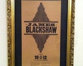 SALE: James Blackshaw Letterpress Gig Poster