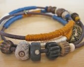 Boho leather bracelet