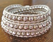 Silver Nugget Wrap Bracelet