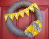 Yarn/Felt Welcome Wreath