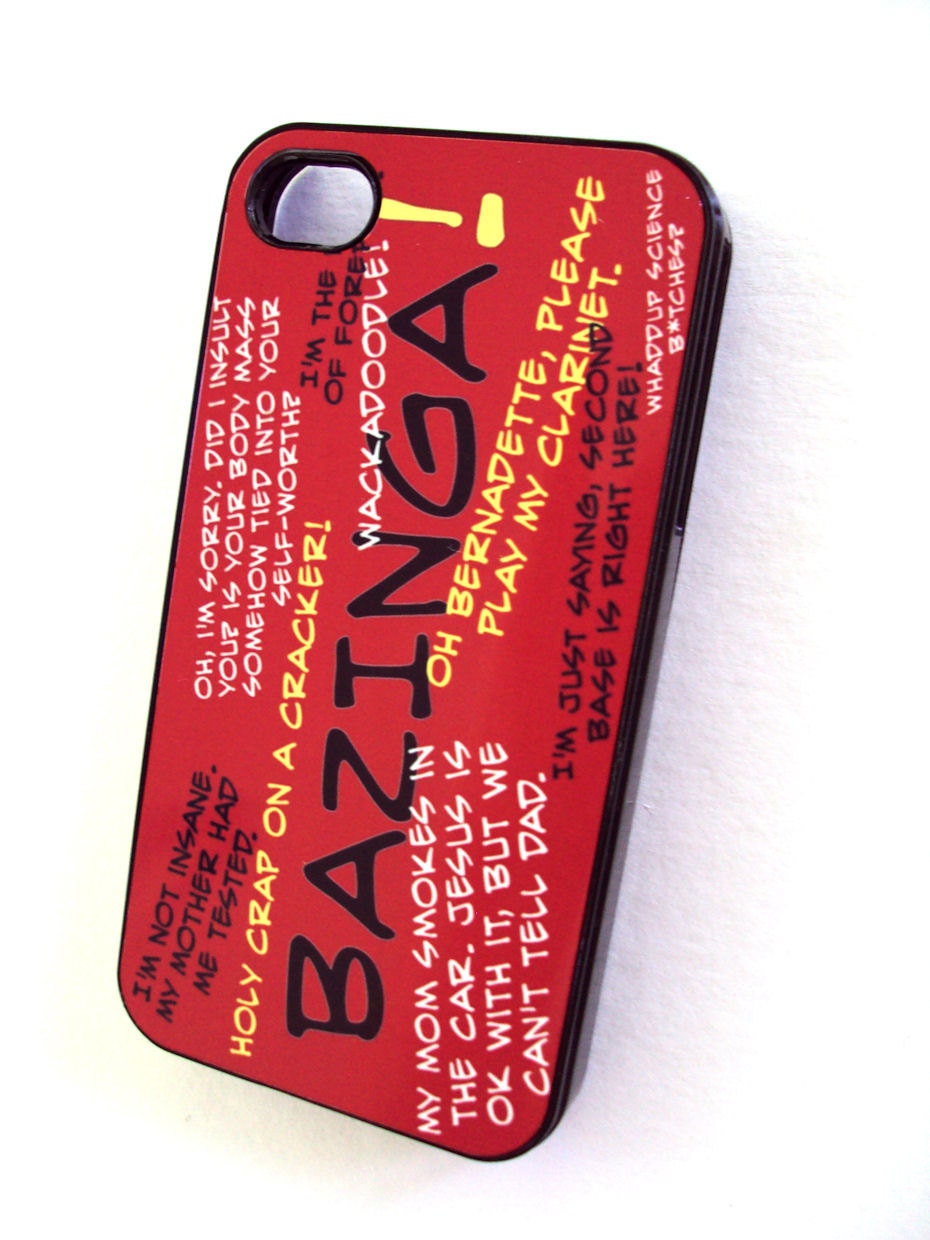Bazinga Nerdy Nerds iPhone Case fits iPhone 4 4S