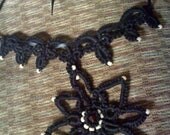 Black Tatted Star Choker