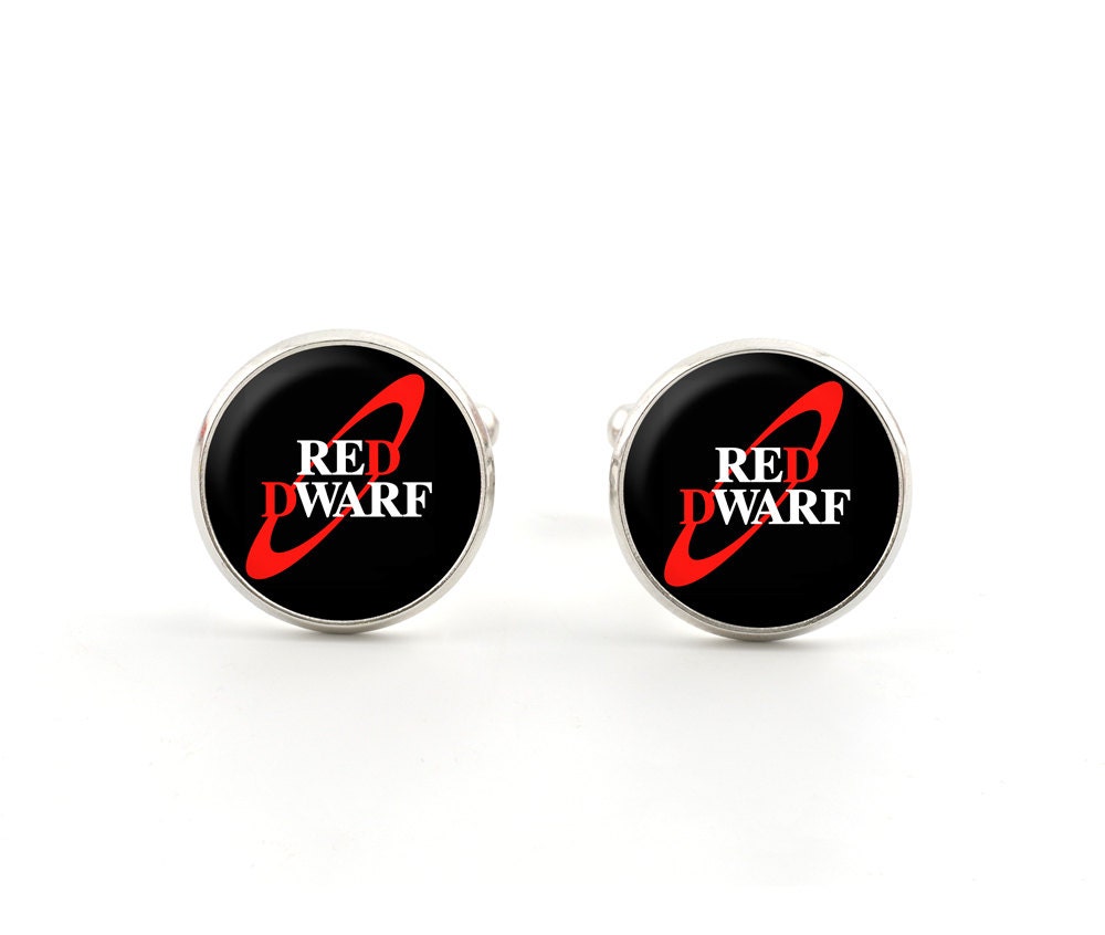 Mens Cufflinks - Sci-fi Jewelry - TV Memorabilia - Red Dwarf Cufflinks - Accessories for Men - Gifts for Him - British Humor
