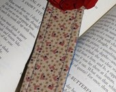 Repurposed Fabric Bookmark - Americana