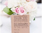 Thank You Cards - Set of 100 - for Wedding Guests - Perfect for Shabby Chic & Rustic Weddings