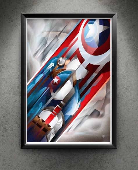 Captain America - "Star Spangled Man" 13x19