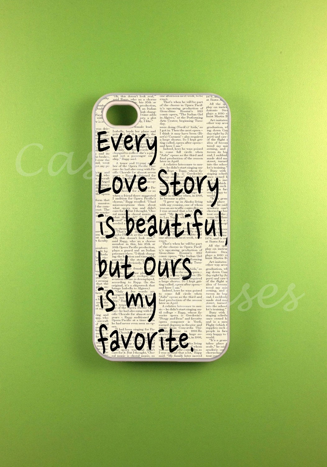 Iphone 4s Case - Our Story Iphone Case, Iphone 4 Case