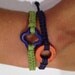 Macrame bracelets-set of two/stackable