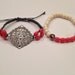 Macrame and beaded bracelet set-bohemian style