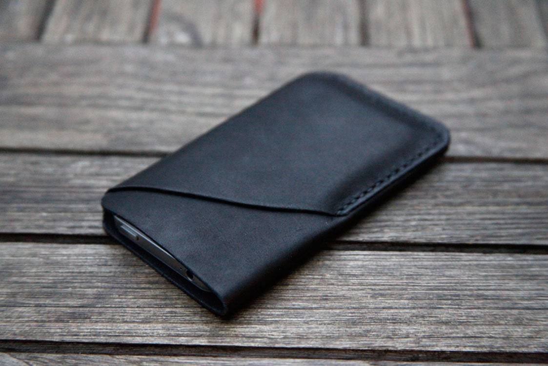 grams28 - iPhone 4 4S Handmade Leather Case iPhone sleeve with card holder iphone 4 wallet (italian leather)