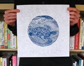 Lost At Sea Pt.3 woodcut print