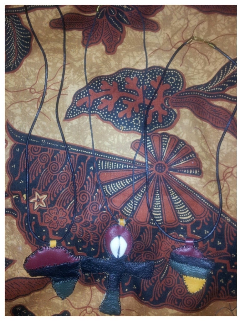 RBG Leather Africa or Ankh Necklace