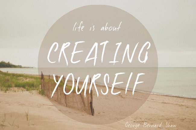 Word Art Print: Creating Yourself