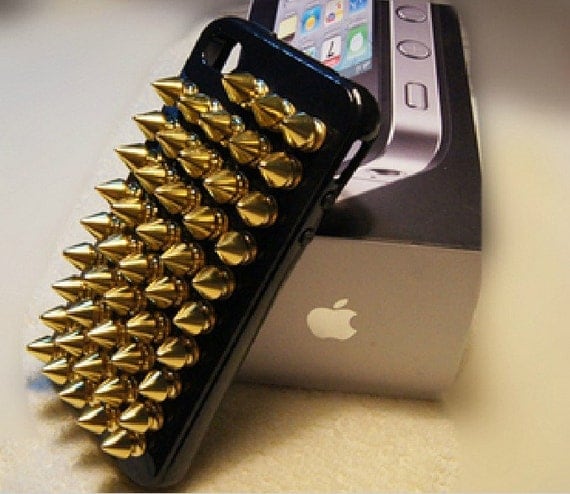 Studded Samsung Cell Phone Case, steampunk Samsung galaxy s3 Case,  metal Rivet galaxy note 2 Case , spike galaxy S3 Case