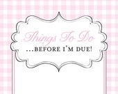 Before I'm Due Pink Notepad