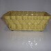 Vintage Yellow Speckled UPCO, USA Pottery Vase for Floral Arragements - 7 1/2" L x 4 1/2" W x 3 1/4" H