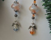 Blown Glass Angel Christmas Ornaments, Christmas Ornaments, Holiday Ornaments. A209
