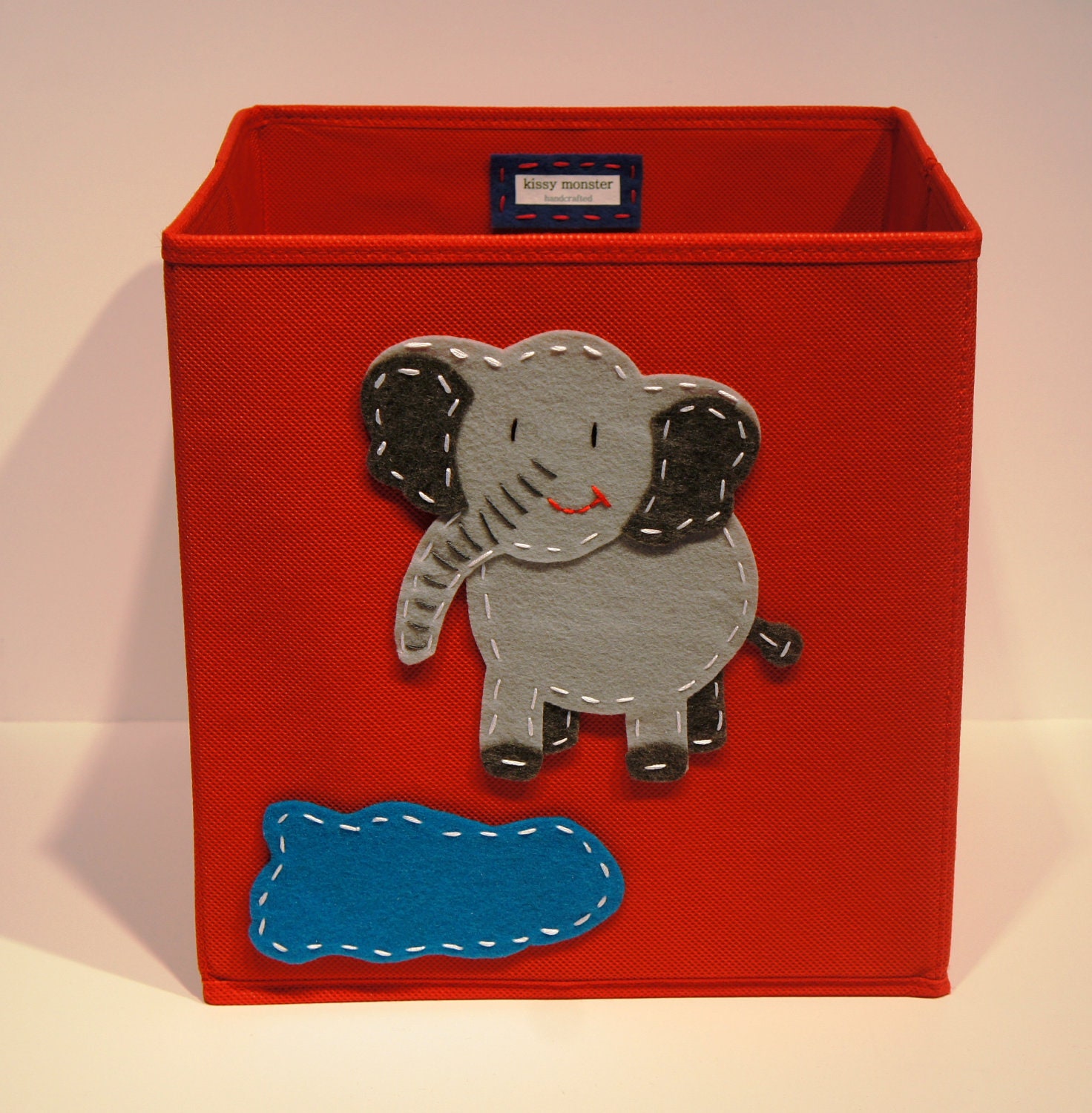 Items similar to Kids Storage Bin, Toy Storage, Baby Room Decor, Red