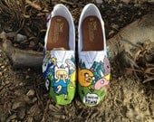 Adventure time crystal hand painted toms