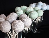 12 Sugar Crystal or Sprinkle Cake Pops - Custom Colors for birthday, wedding, baby shower, party favor, gifts for Spring
