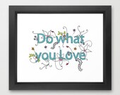 Do What You Love A4 print