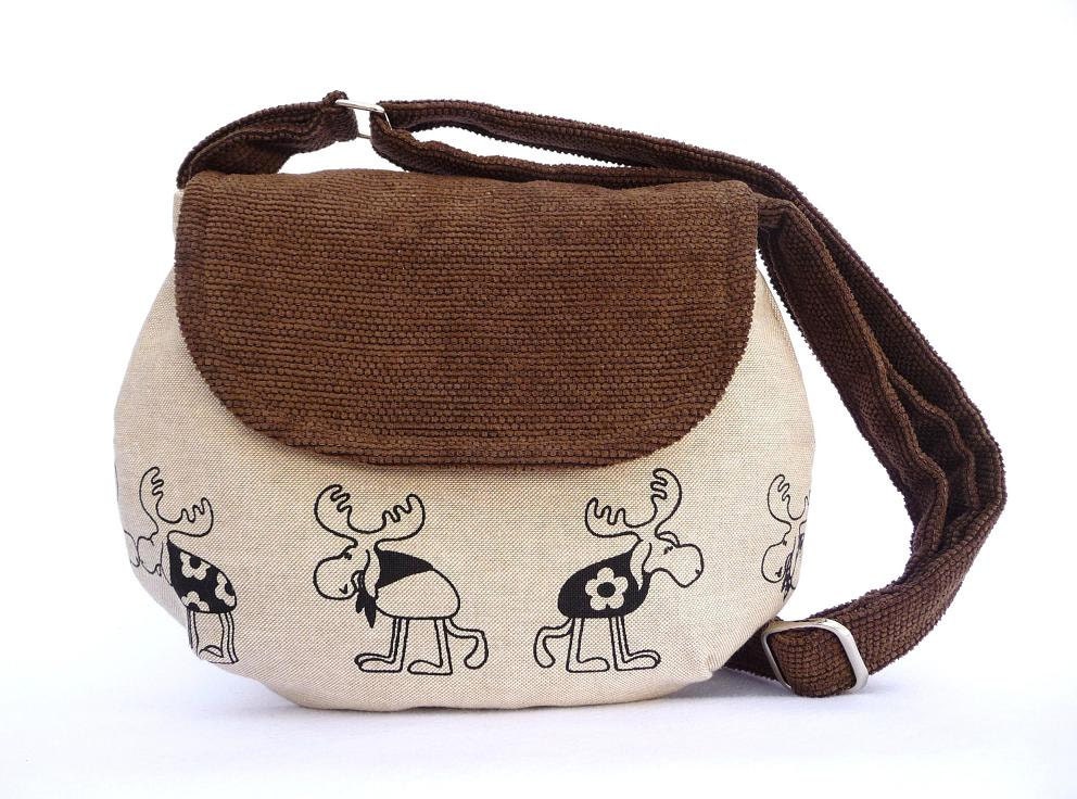 Medium size bag, Reindeer Christmas Purse, Gift for Xmas - SimplyBoheme