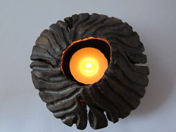 Votive Candle Holder Ceramic Lantern Tea Light by EarthXFire