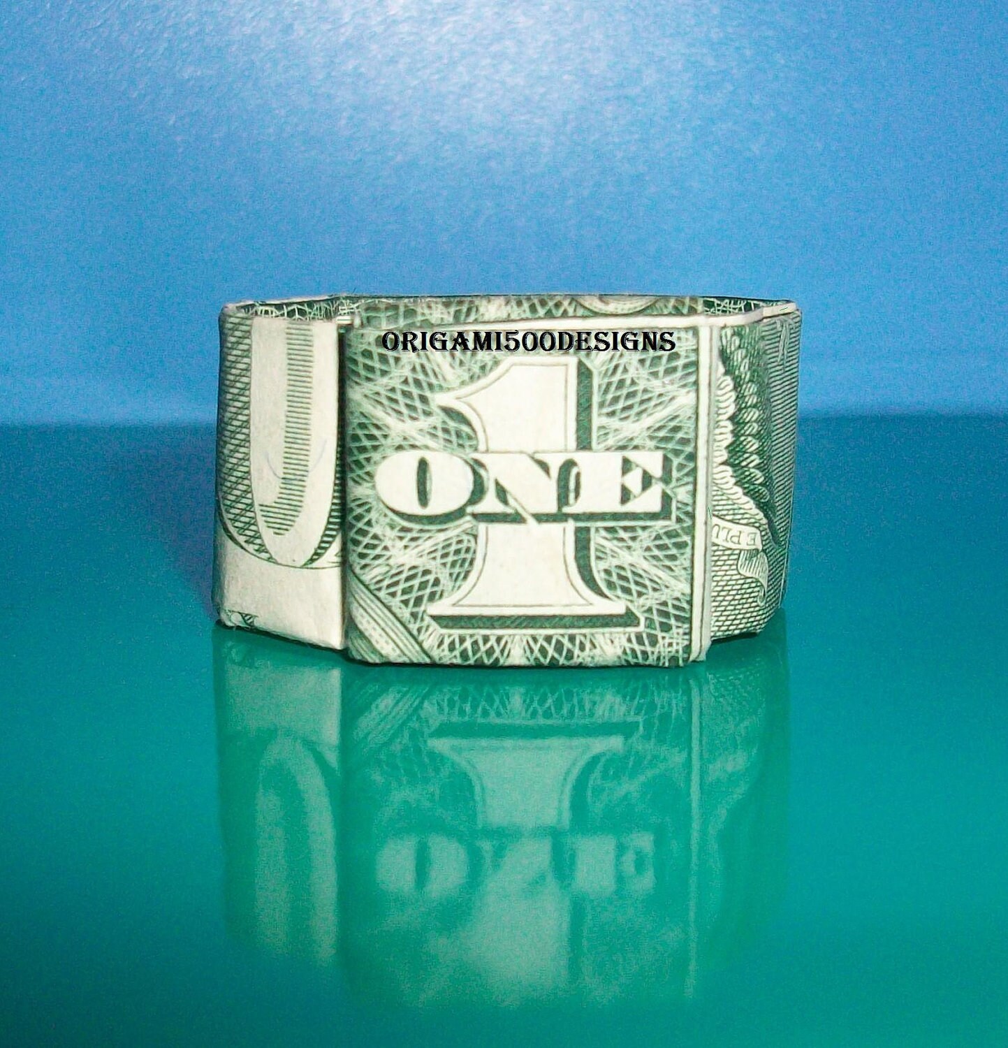 Money Origami Ring