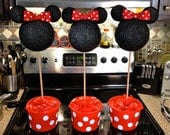 Minnie Mouse centerpiece, topiary, RED or PINK and white, birthday party
