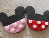 12 Mouse Fondant Cupcake Toppers