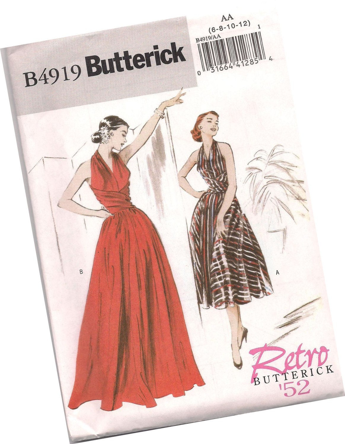 Vintage inspired dress, made to measure from Butterick Pattern B4919