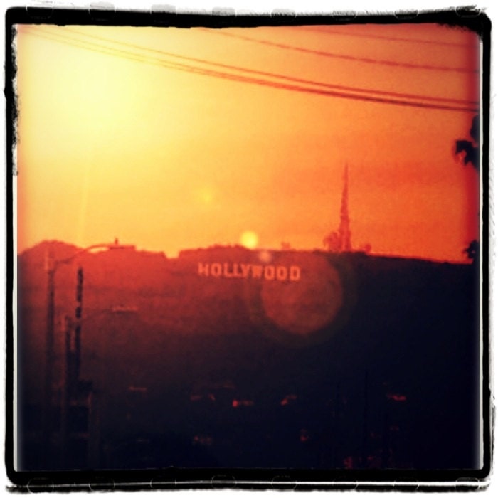 Hollywood Sign Sunset