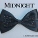 midnight hair bow