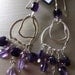 Amethyst & Sterling Silver Chandelier earrings