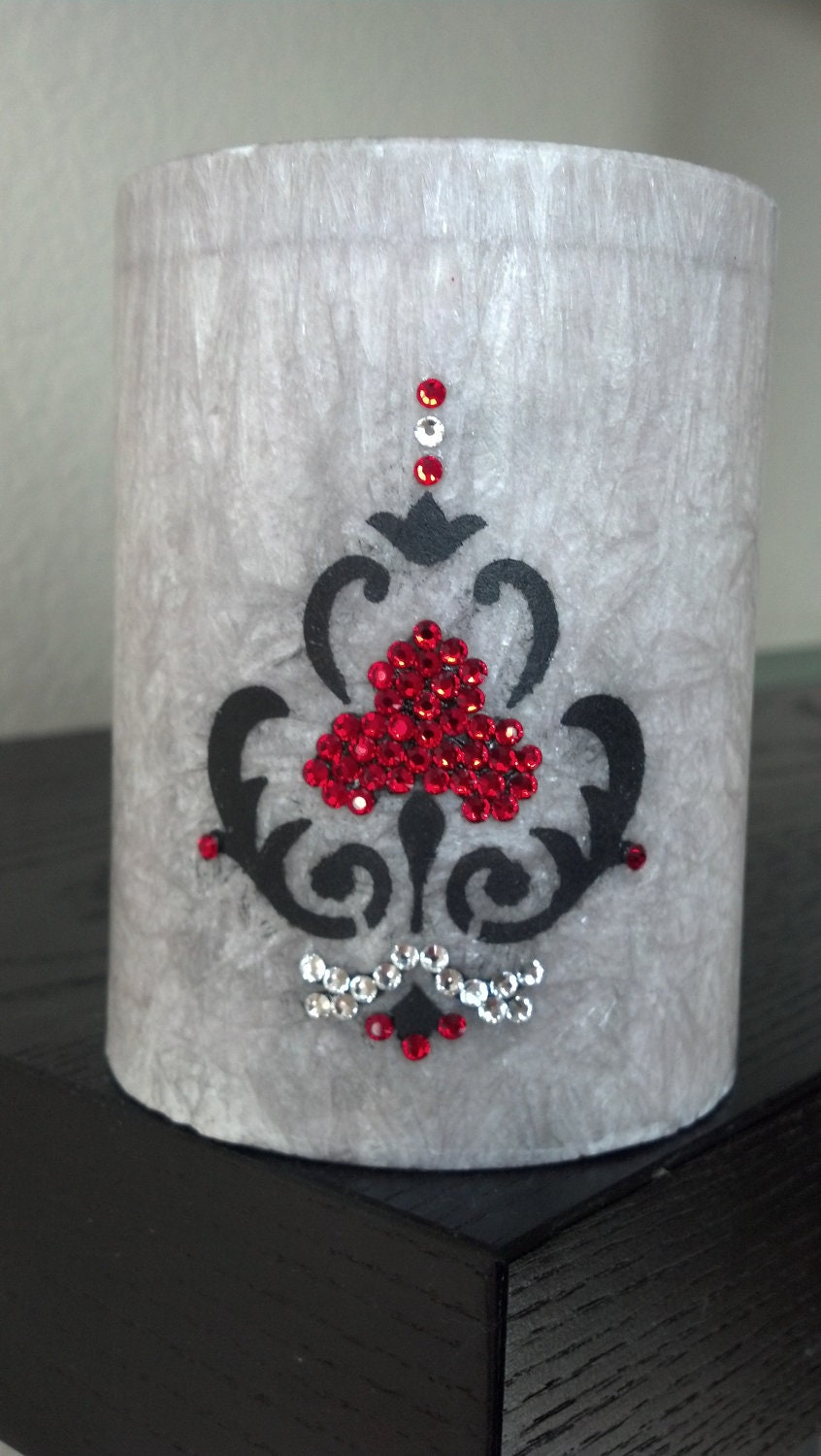 Swarovski Crystal Candle - Red Club