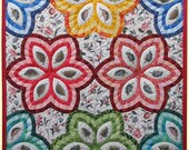 Quilt based on a reproduction fabric from the middle of the 19th century.