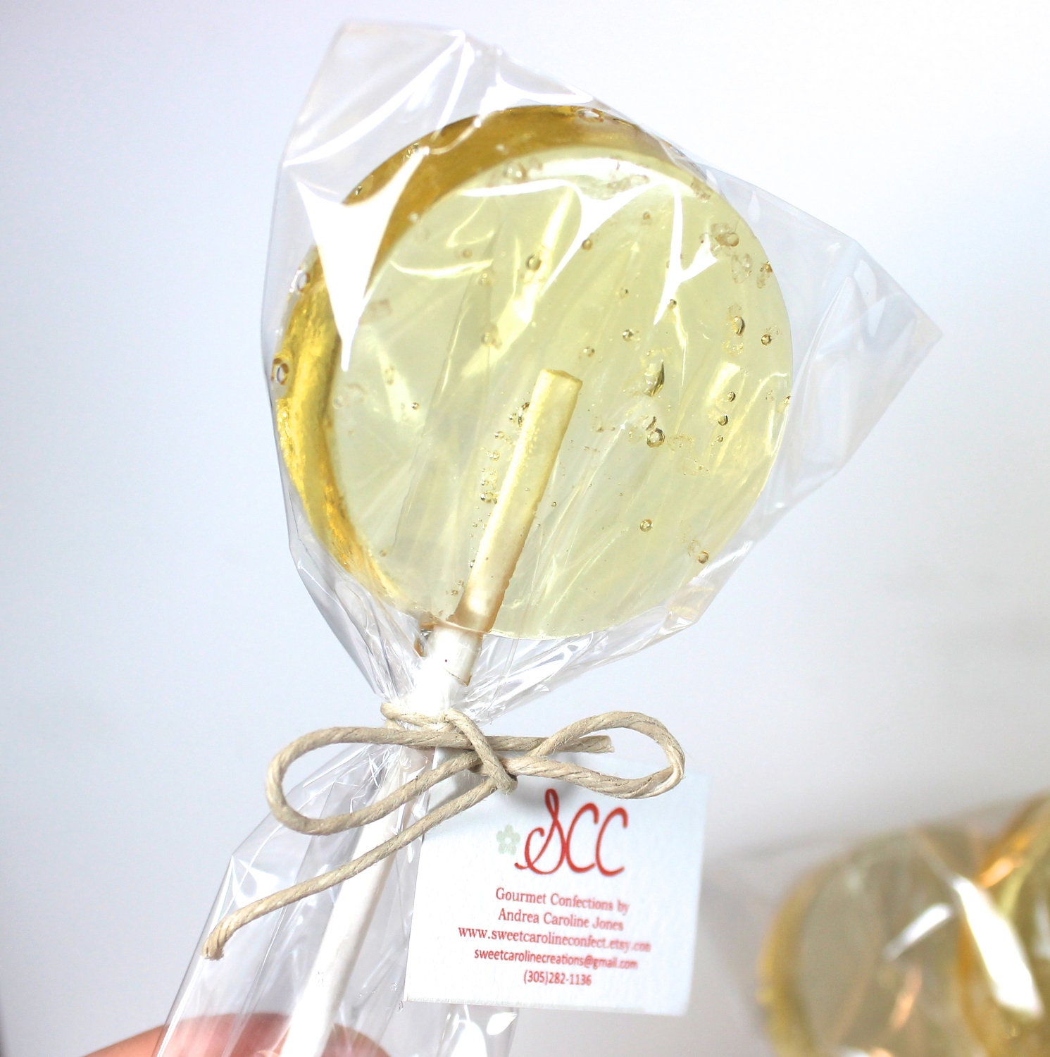 Sea Salt Lollipop, Salted Caramel, Candy, Hard Candy Lollipops, Suckers, Party Favors, Artisan Candy, Gourmet Candy, SIX LOLLIPOPS