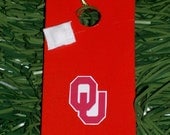 University of Oklahoma Sooners Cornhole Board Ornament