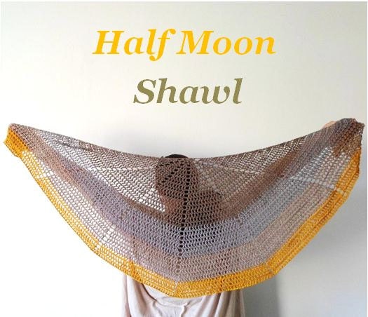 Half Moon Shawl Crochet Pattern