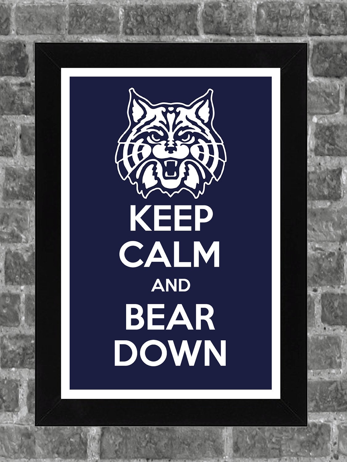 Keep Calm Arizona Wildcats NCAA Print Art 11x17