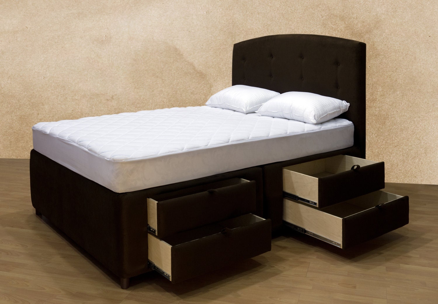 Elegant Upholstered Platform Storage Bed with by LovelyFurnishings