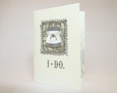 Engagement Ring "I Do" Wedding or Engagment Card