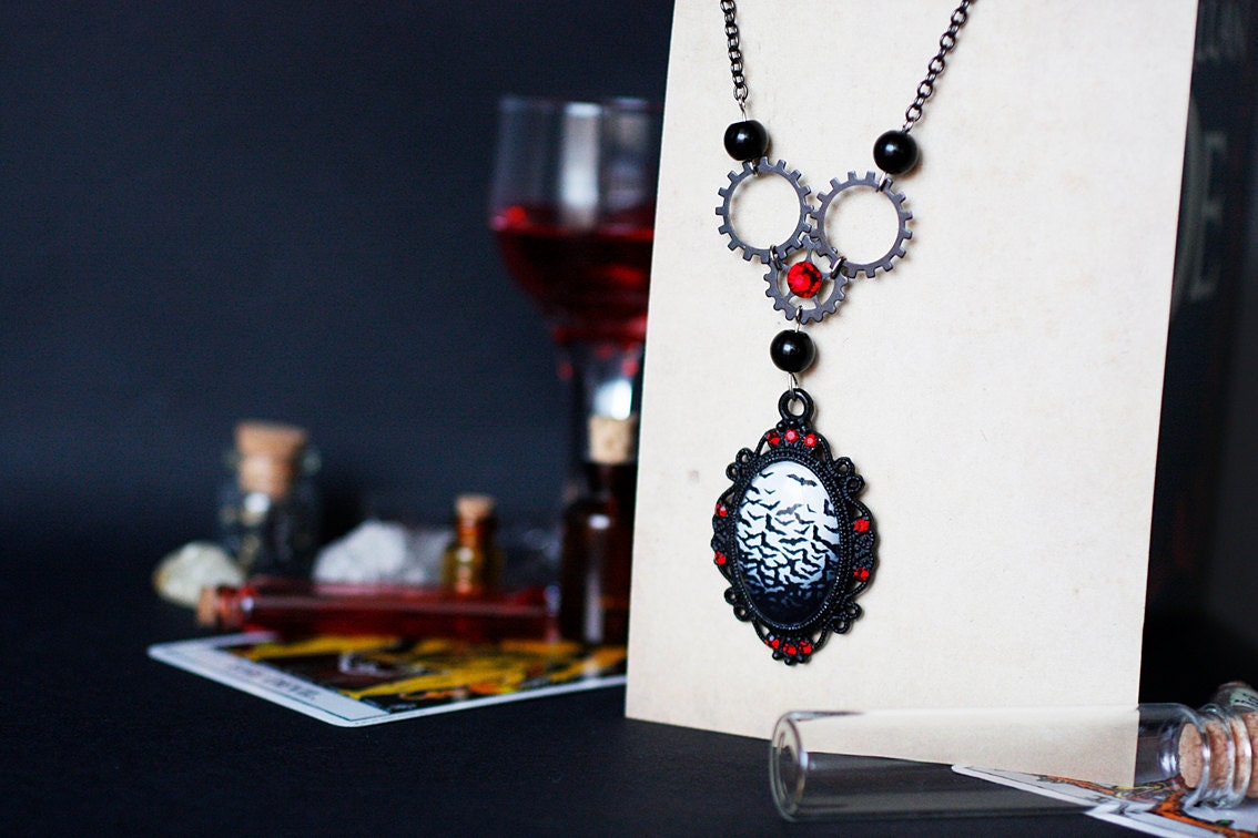 Victorian vampire pendant