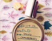 Canning Label Stamp Made With Love heart design