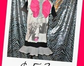 Girls Pink Dress Beautiful Filthy Rich Face Sunglasses Lips Size 6/7