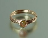 AUGUSTA 14K gold Brown Diamond engagement ring