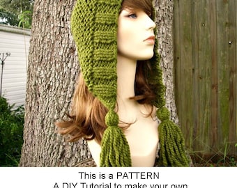 Instant Download Knitting Pattern - Knit Hat Knitting ...