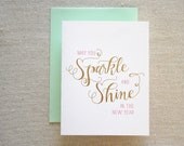 Sparkle and Shine Foil/Letterpress Card